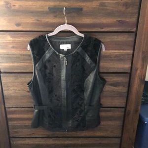 Vintage Elliot Lauren REAL Leather Vest - Size 12